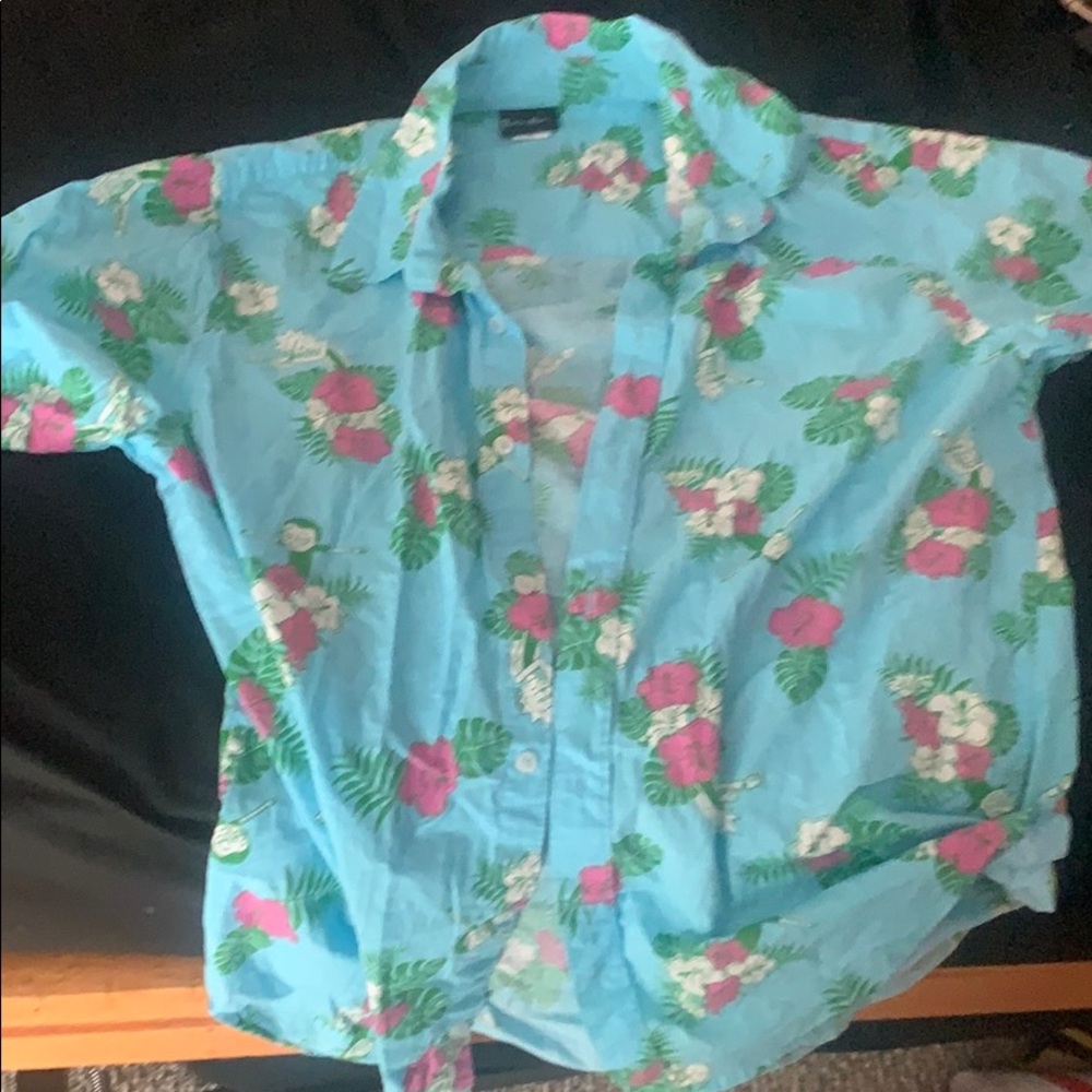 Rick and Morty button up shirt